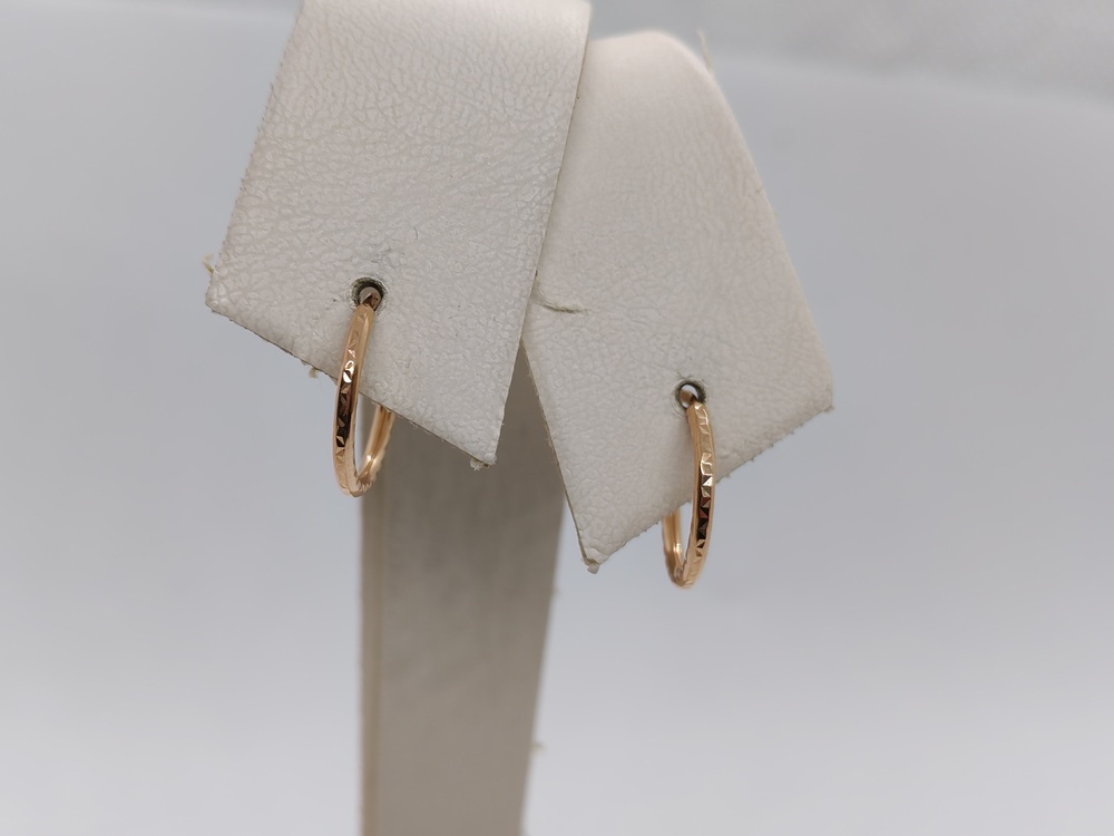 СКОН585 СЕРЬГИ КОНГО (Au 585)