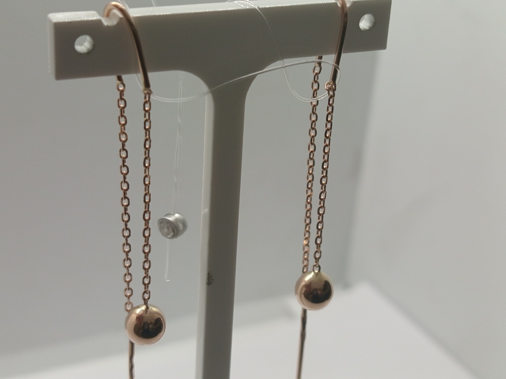 СЕРЬГИ ПРОДЕВКИ без камня (Au 585)