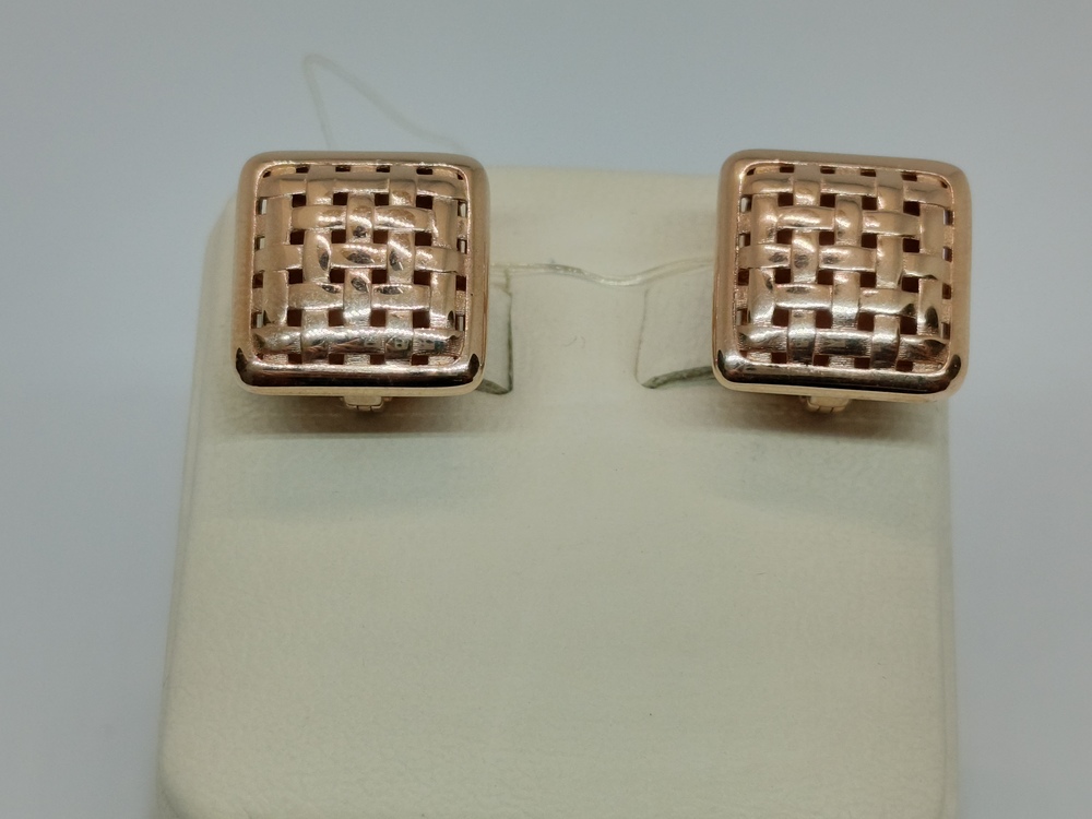 СЕРЬГИ БЕЗ КАМНЯ (Au 585)