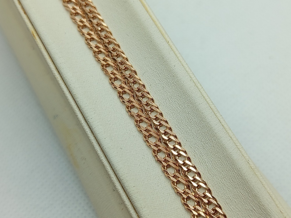 ЦЕПЬ ПОЛНОВЕСНАЯ Ромб двойной (Au 585)