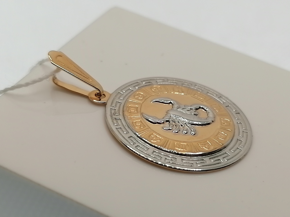 ПОДВЕСКА ЗНАК ЗОДИАКА СКОРПИОН (Au 585)