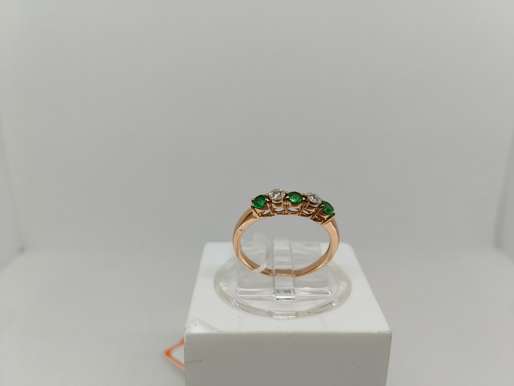 КОЛКМИ585 КОЛЬЦО С КАМНЯМИ (Au 585)