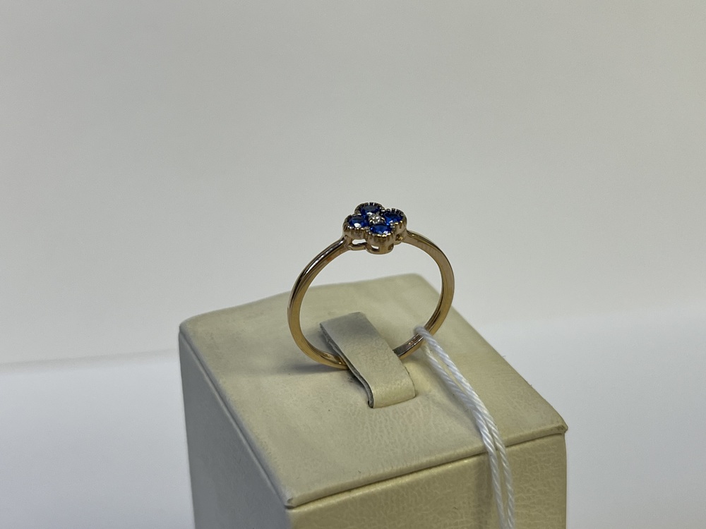 КОЛКМИ585 КОЛЬЦО С КАМНЯМИ (Au 585)