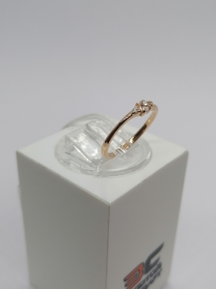 КОЛЬЦО С КАМНЯМИ (Au 585)