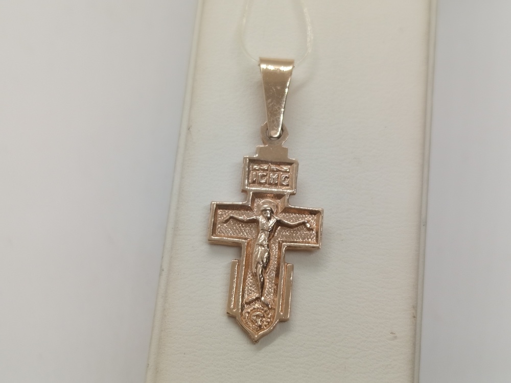 1896 ПОДВЕСКА КРЕСТ без камня (Au 585)