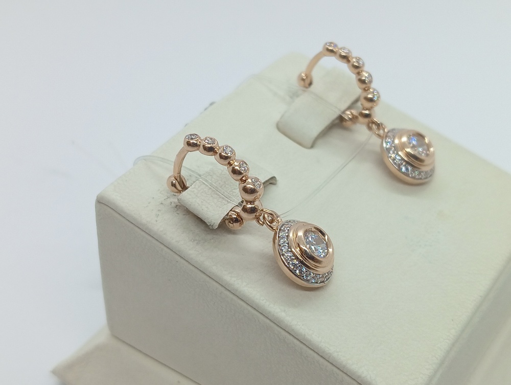 СЕРЬГИ С КАМНЯМИ (Au 585)