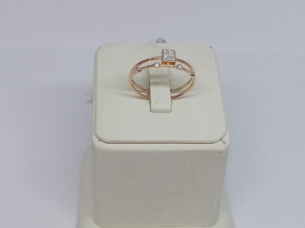 КОЛЬЦО С КАМНЯМИ (Au 585)