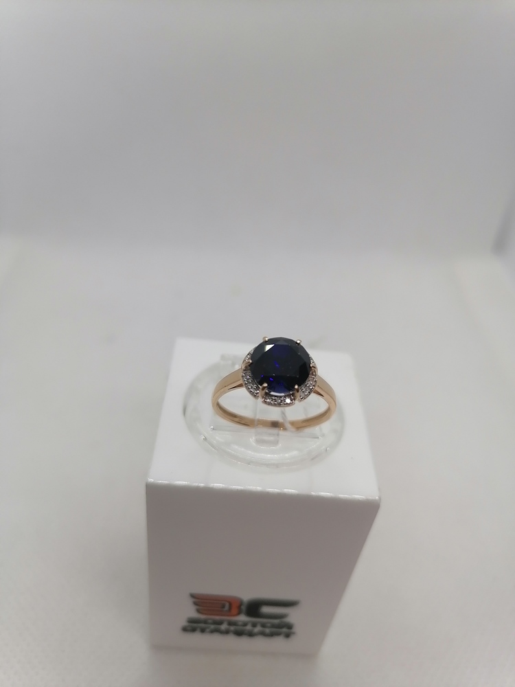 КОЛКМИ585 КОЛЬЦО С КАМНЯМИ (Au 585)