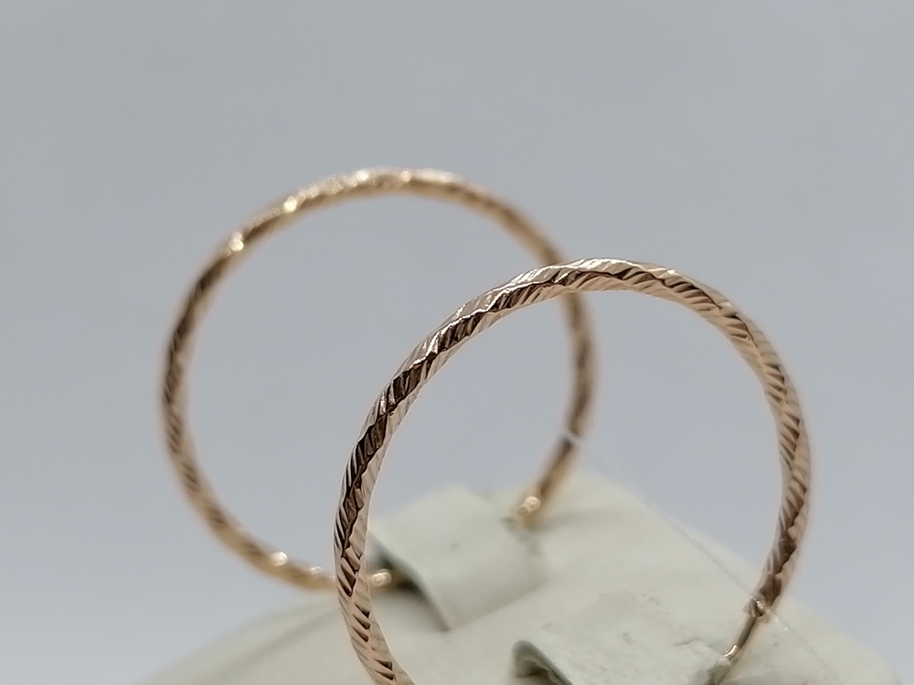 СЕРЬГИ КОНГО без камня (Au 585)