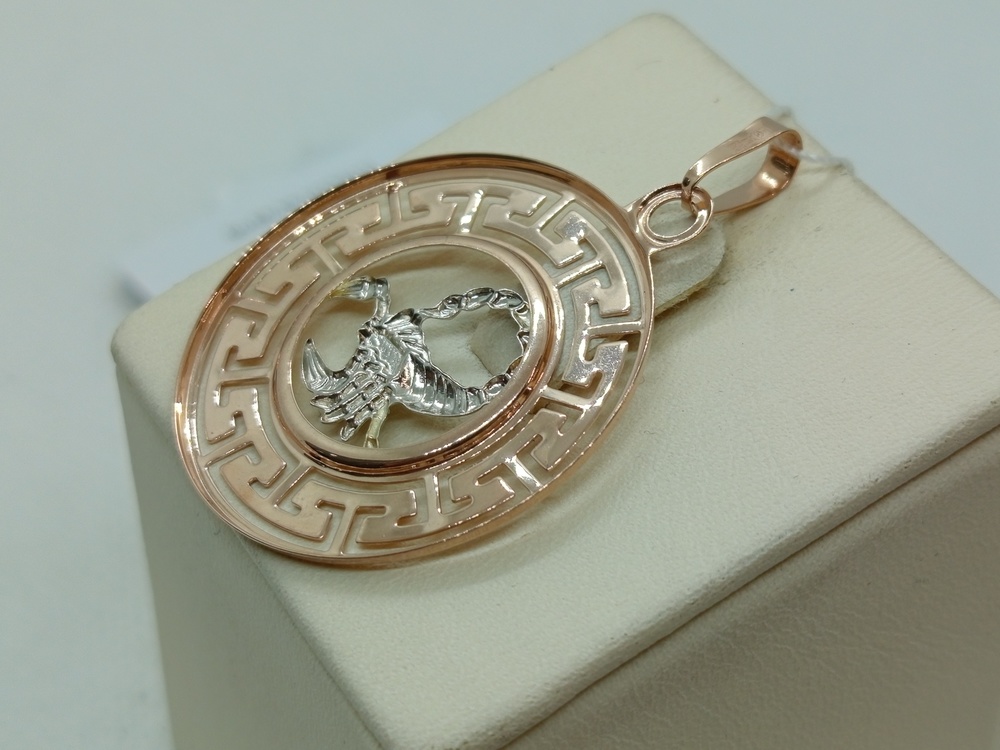 ПОДВЕСКА ЗНАК ЗОДИАКА СКОРПИОН (Au 585)