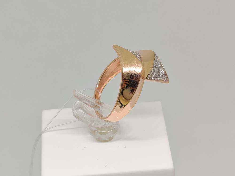 КОЛЬЦО С КАМНЯМИ (Au 585)