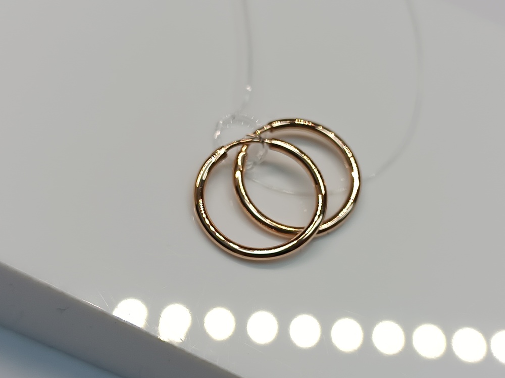 СЕРЬГИ КОНГО без камня (Au 585)