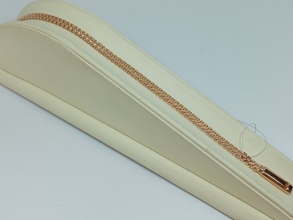 БРАСЛЕТ ПОЛНОВЕСНЫЙ Бисмарк двойной (Au 585)