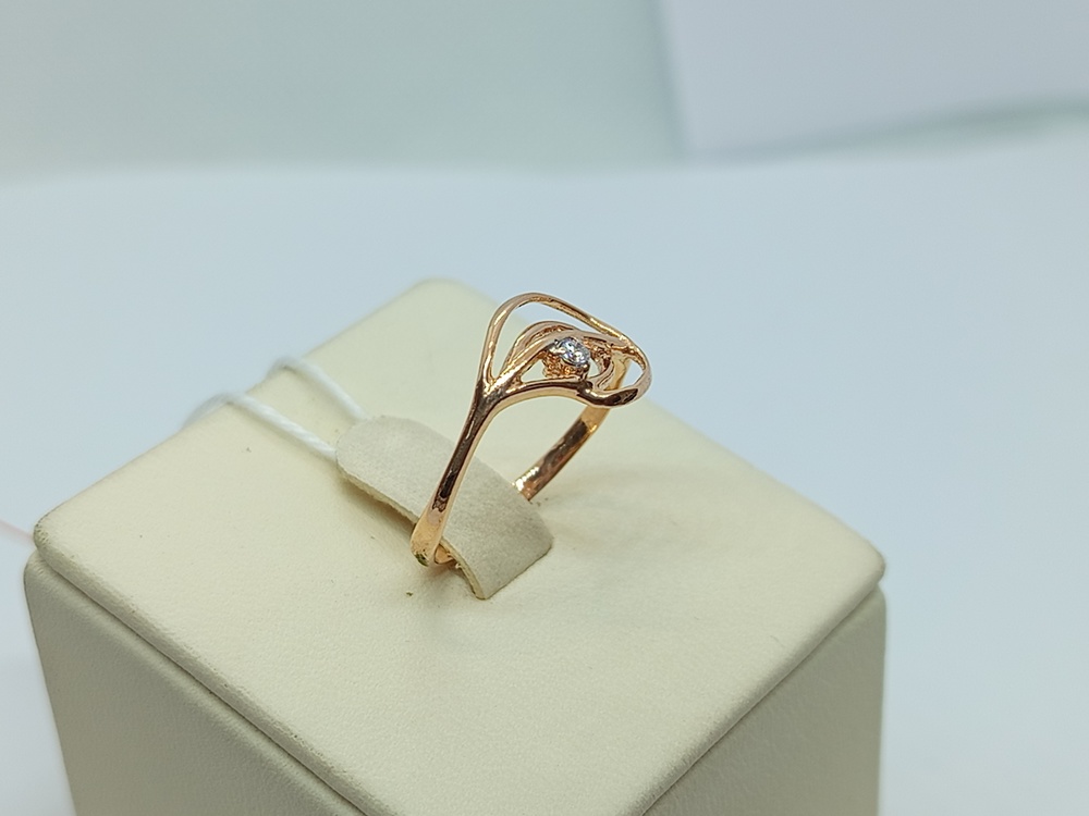 КОЛКМ585 КОЛЬЦО С КАМНЕМ (Au 585)