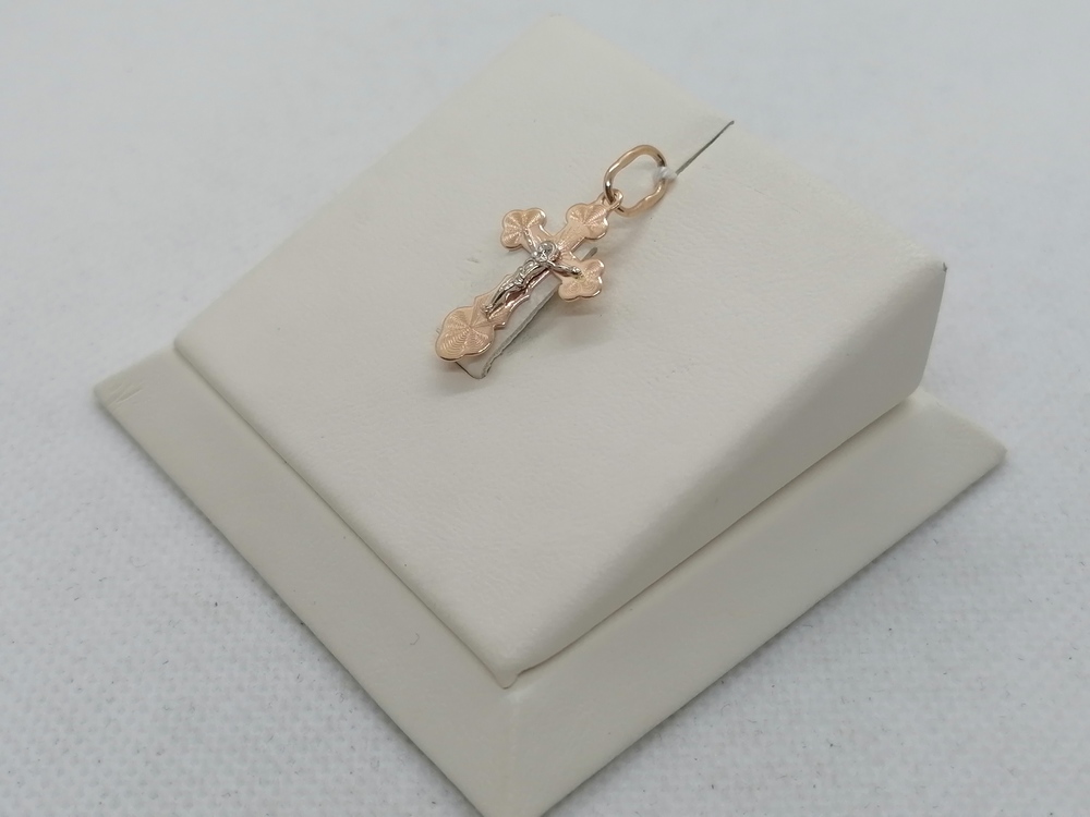 ПОДВЕСКА КРЕСТ БЕЗ КАМНЯ (Au 585)