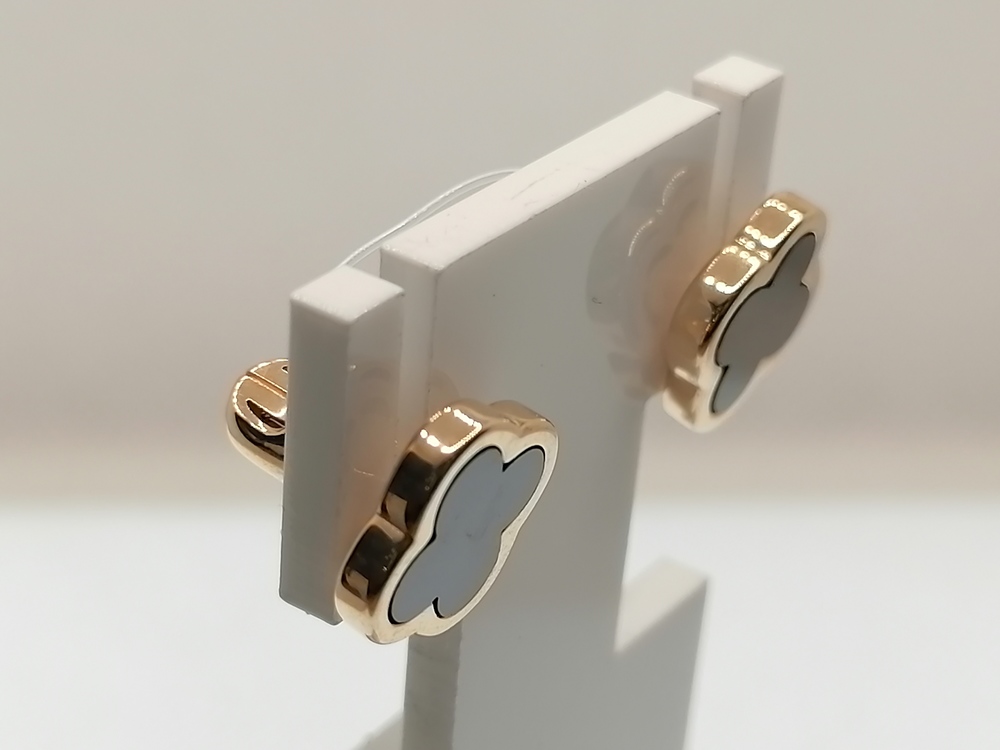 СЕРЬГИ ПУСЕТЫ Оникс (Au 585)