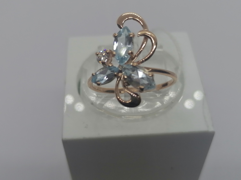 КОЛКМИ585 КОЛЬЦО С КАМНЯМИ (Au 585)