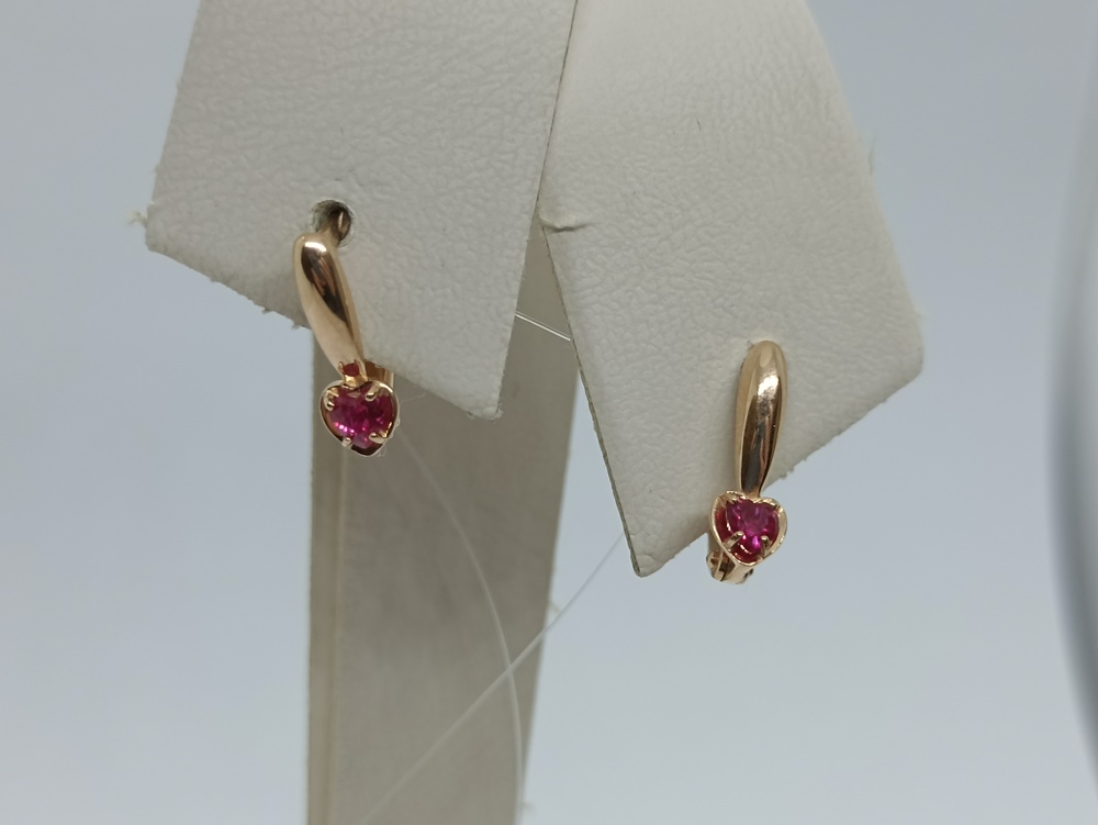 СЕРЬГИ КОРУНД (Au 585)