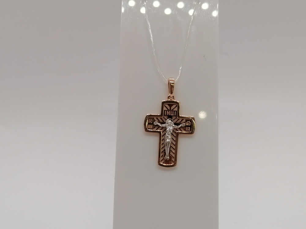 ПОДВЕСКА КРЕСТ (Au 585)