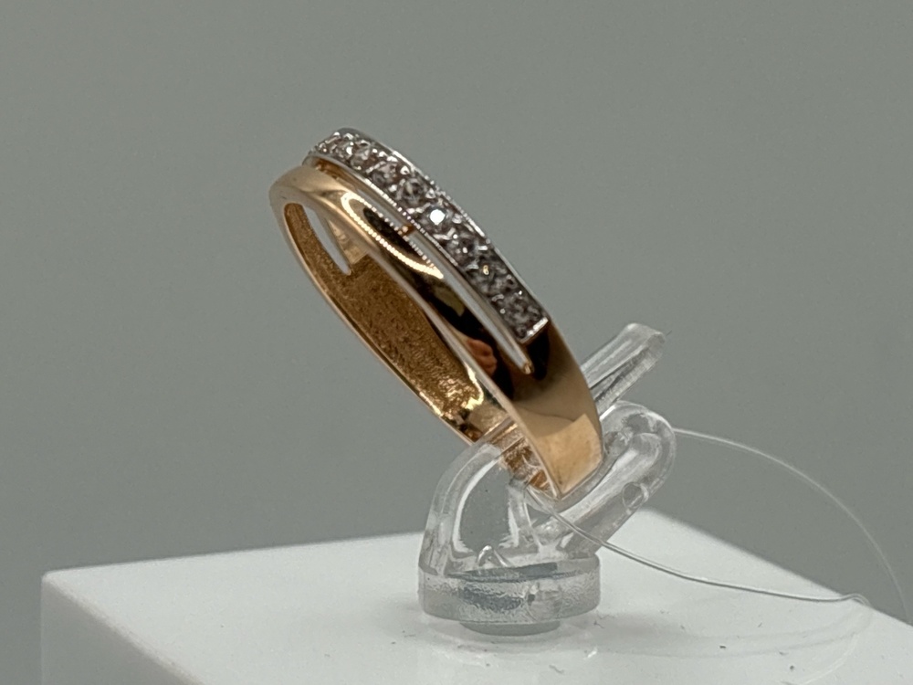 КОЛЬЦО С КАМНЯМИ (Au 585)