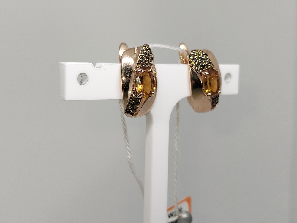 СЕРЬГИ С КАМНЯМИ (Au 585)