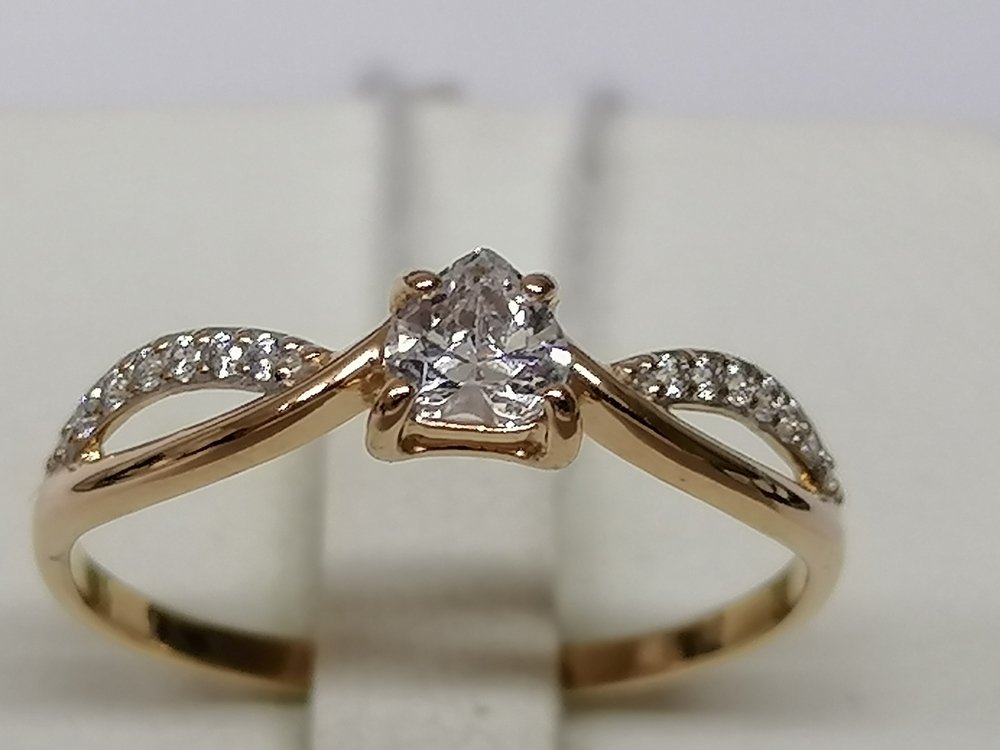 КОЛКМИ585 КОЛЬЦО С КАМНЯМИ (Au 585)