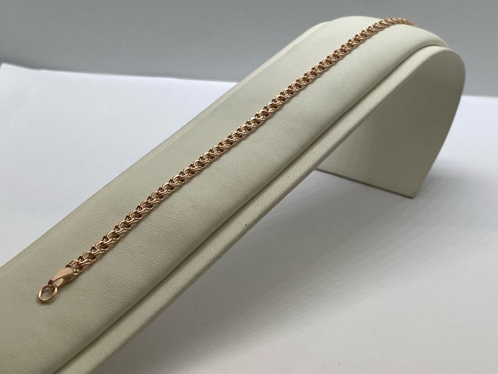 БРАСЛЕТ ПУСТОТЕЛЫЙ Бисмарк (Au 585)