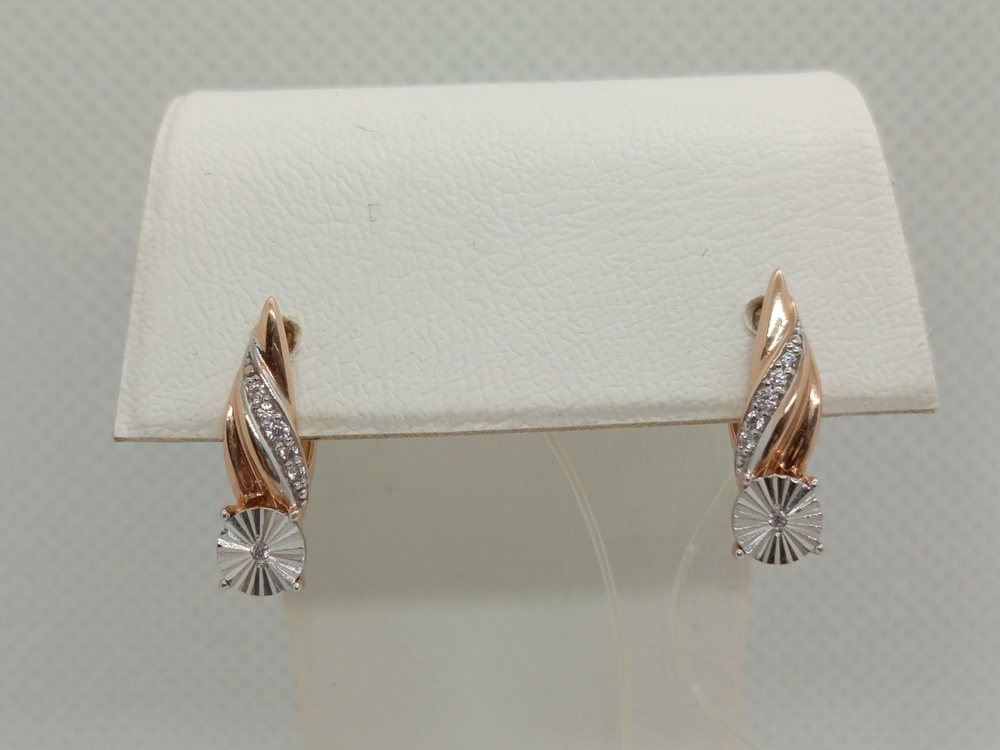 08-52-0102-00 СЕРЬГИ С КАМНЯМИ (Au 585)