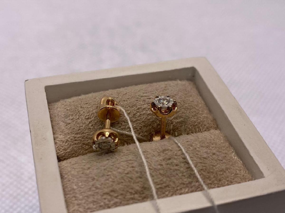 СЕРЬГИ БРИЛЛИАНТ (Au 585)