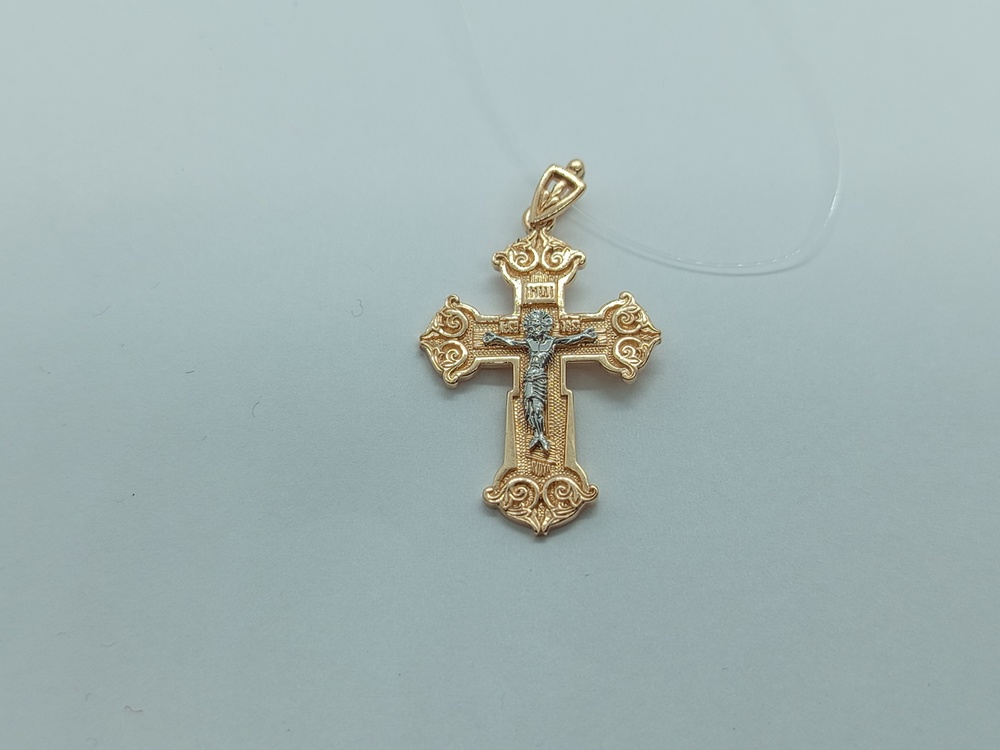 ПОДВЕСКА КРЕСТ без камня (Au 585)