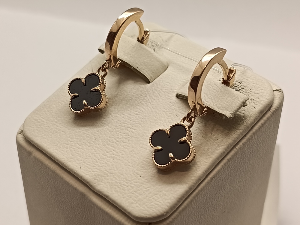 СЕРЬГИ ОНИКС (Au 585)