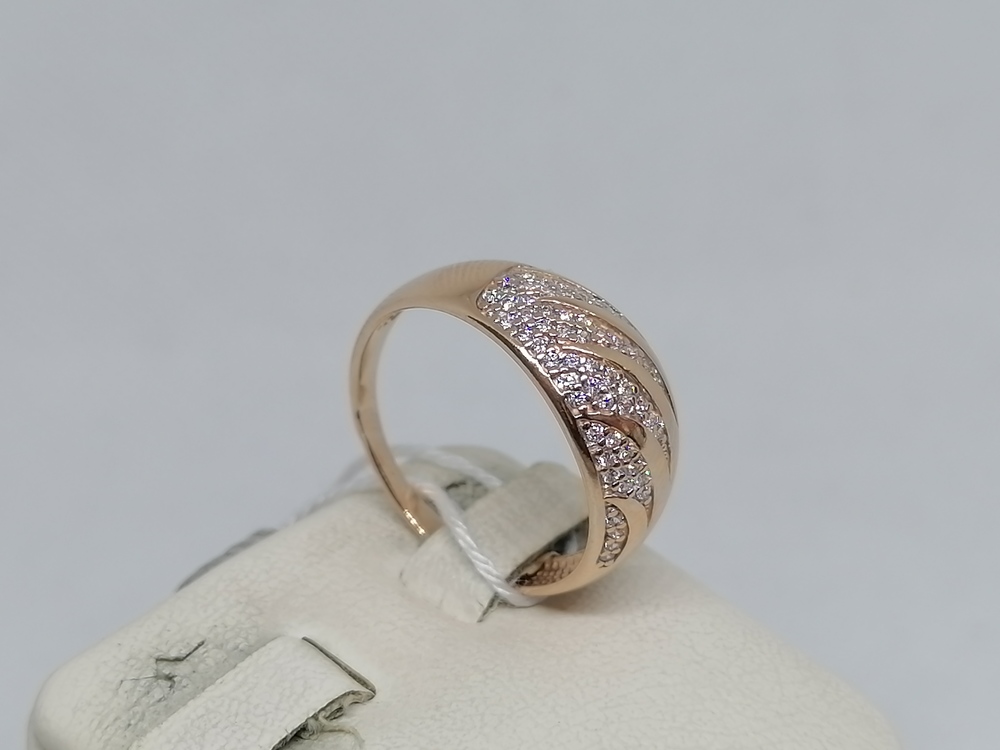 КОЛКМИ585 КОЛЬЦО С КАМНЯМИ (Au 585)