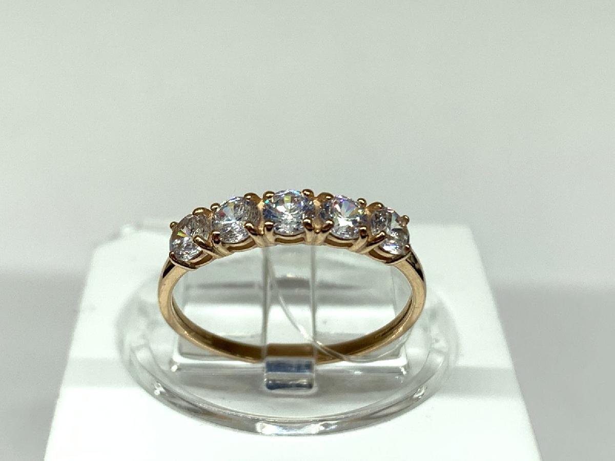 КОЛЬЦО С КАМНЯМИ (Au 585)