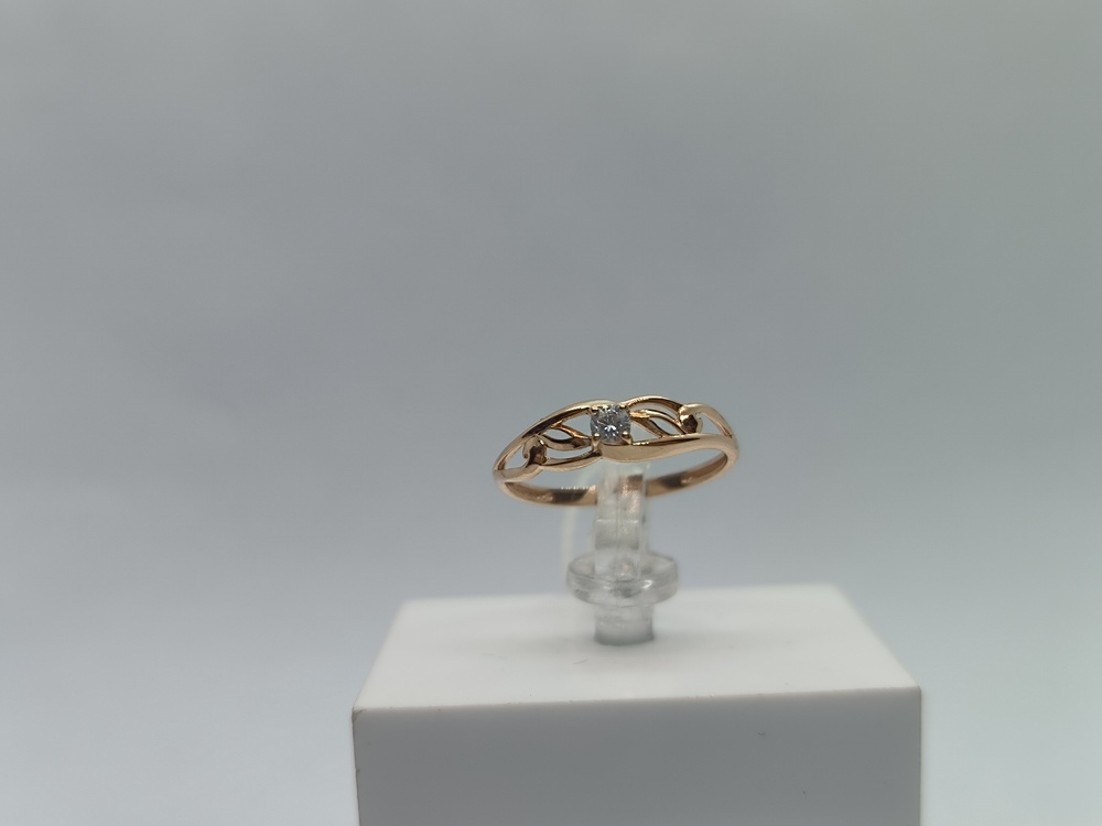 КОЛЬЦО С КАМНЕМ (Au 585)