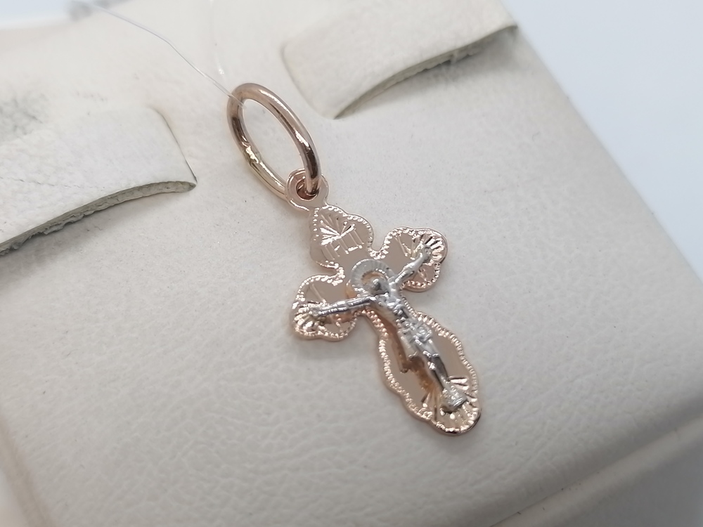ПОДВЕСКА КРЕСТ без камня (Au 585)