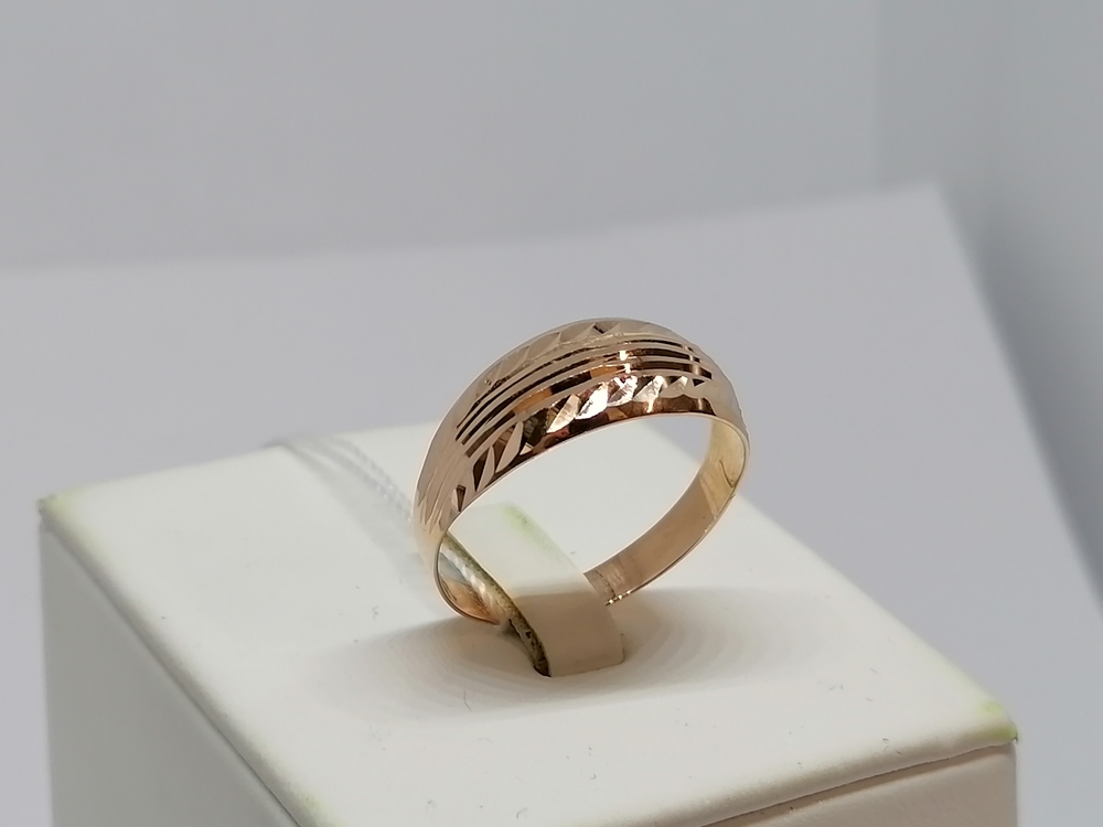 А 012617 КОЛЬЦО БЕЗ КАМНЯ (Au 585)