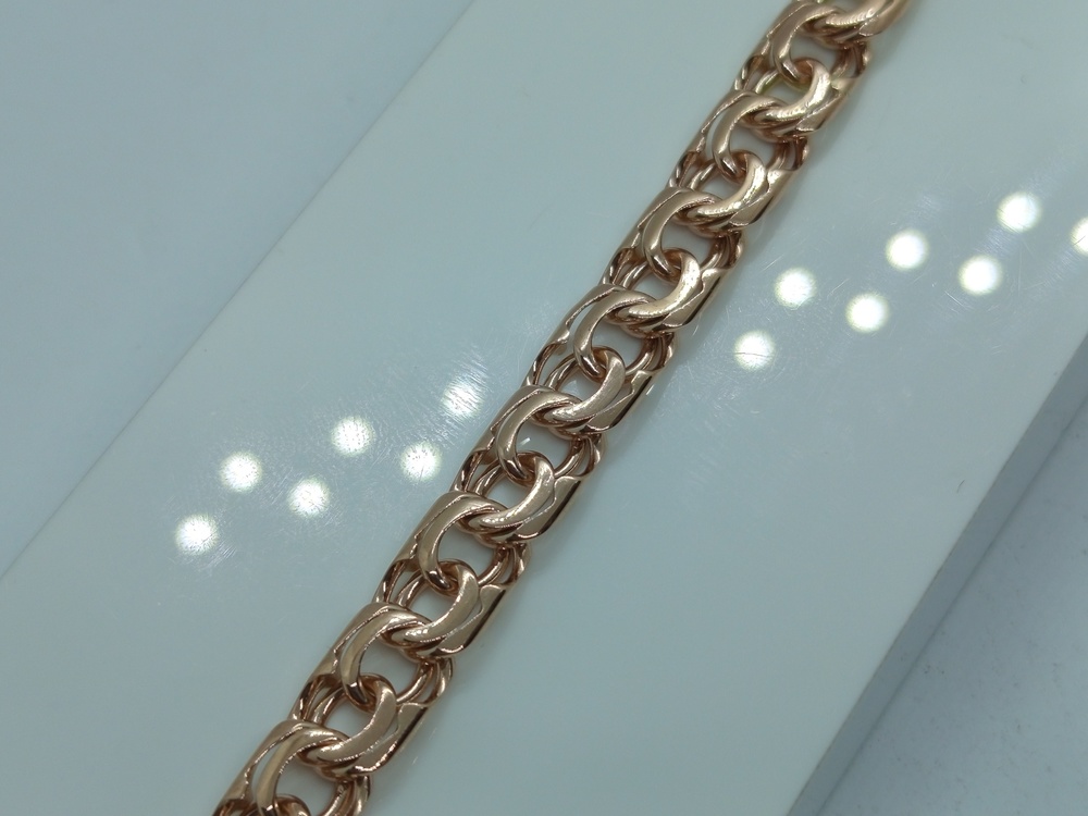 БЛБ585 БРАСЛЕТ ПОЛНОВЕСНЫЙ Бисмарк (Au 585)