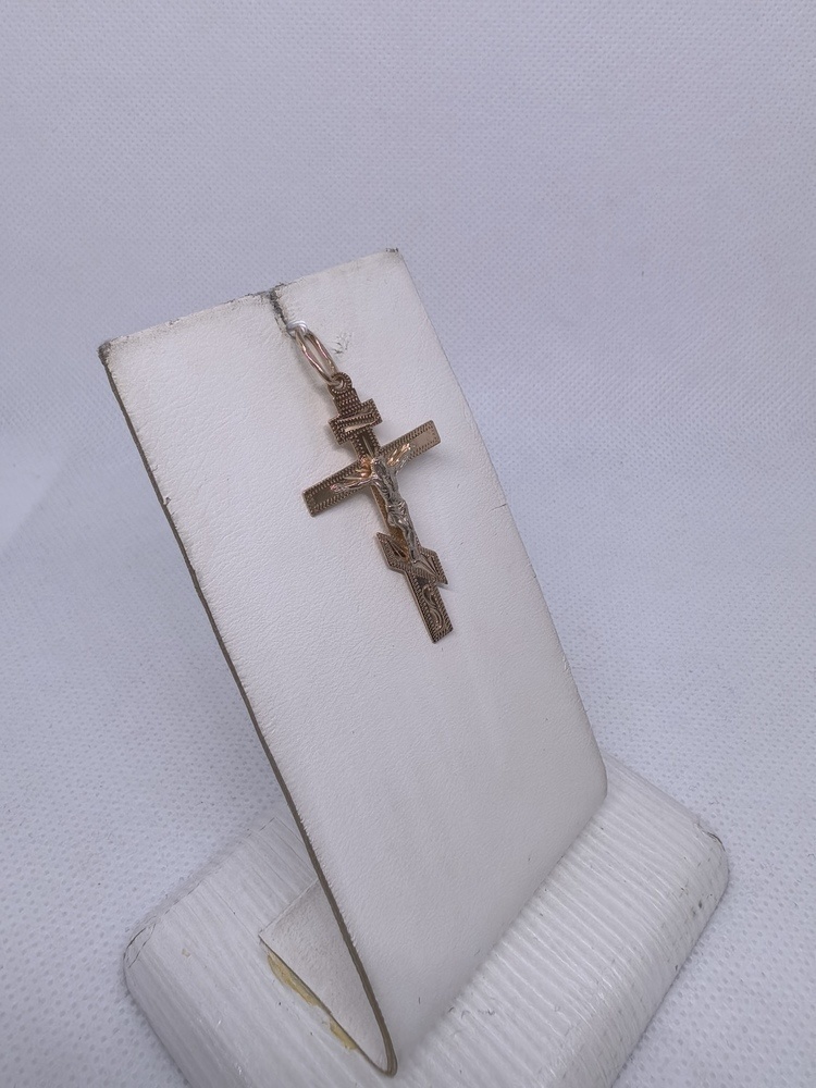 ПОДКБК585 ПОДВЕСКА КРЕСТ БЕЗ КАМНЯ (Au 585)