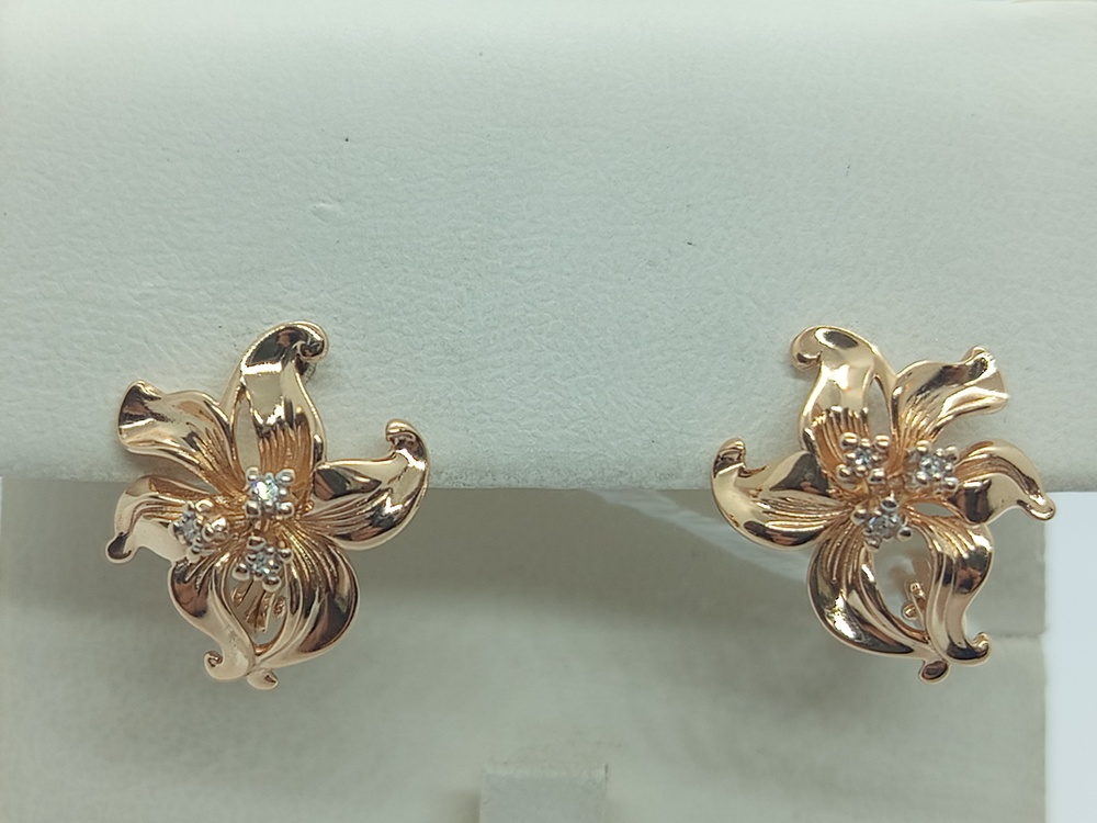 СЕРЬГИ БРИЛЛИАНТ (Au 585)