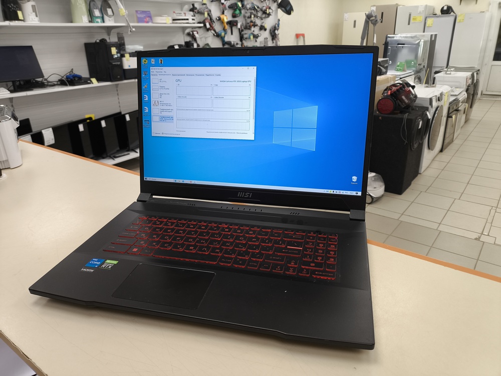 Ноутбук MSI GF76; Core I5-12450H, GeForce RTX 3050, 16 Гб, 512 GB, Нет