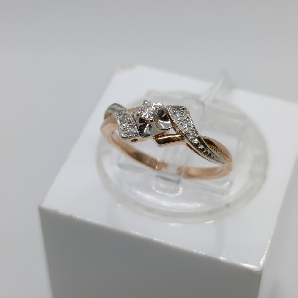 КОЛЬЦО БРИЛЛИАНТ Au 585