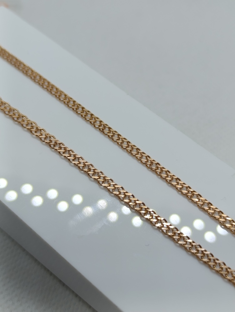 ЦЕПЬ ПОЛНОВЕСНАЯ Ромб двойной (Au 585)