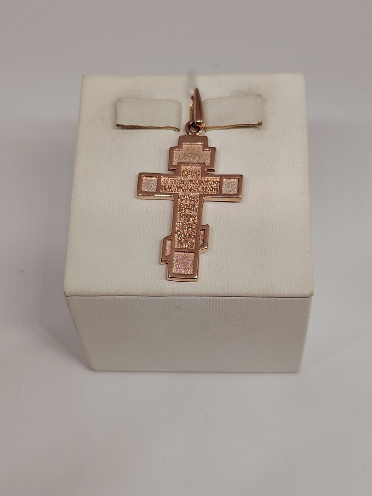 ПОДКБК585 ПОДВЕСКА КРЕСТ БЕЗ КАМНЯ (Au 585)