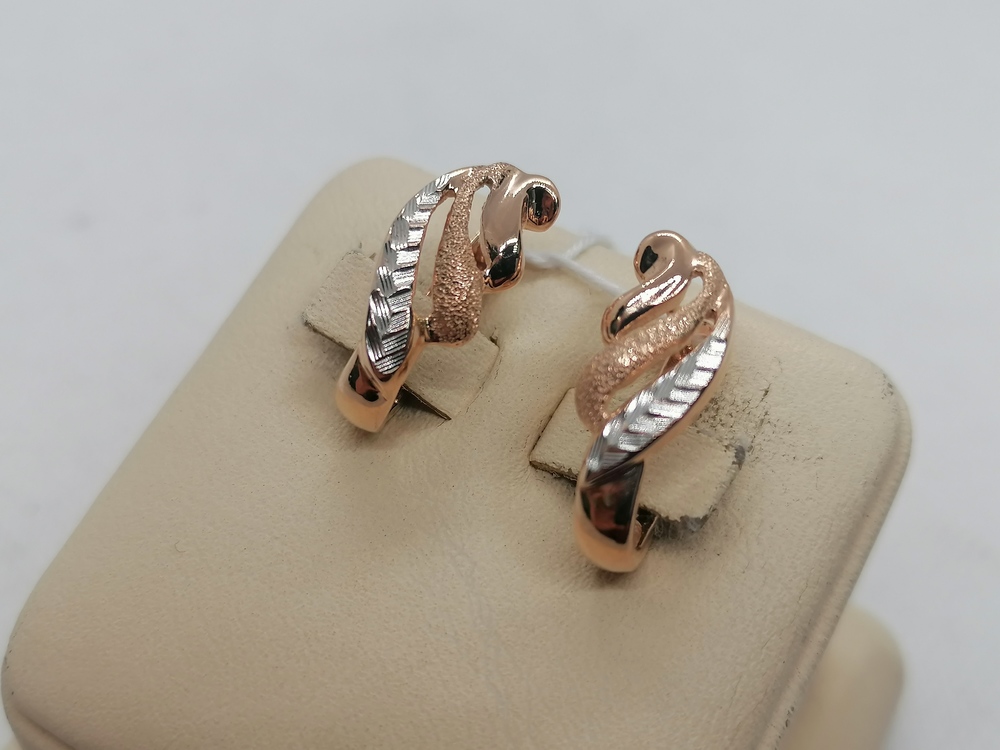 СЕРЬГИ БЕЗ КАМНЯ (Au 585)