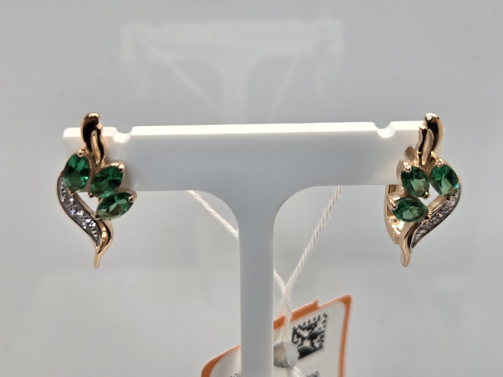 СЕРЬГИ С КАМНЯМИ (Au 585)