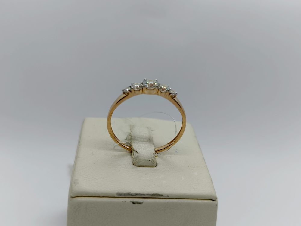 К13210595 КОЛЬЦО С КАМНЯМИ (Au 585)