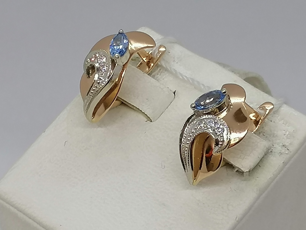 СКМИ585 СЕРЬГИ С КАМНЯМИ (Au 585) СКМИ585 СЕРЬГИ С КАМНЯМИ (Au 585)