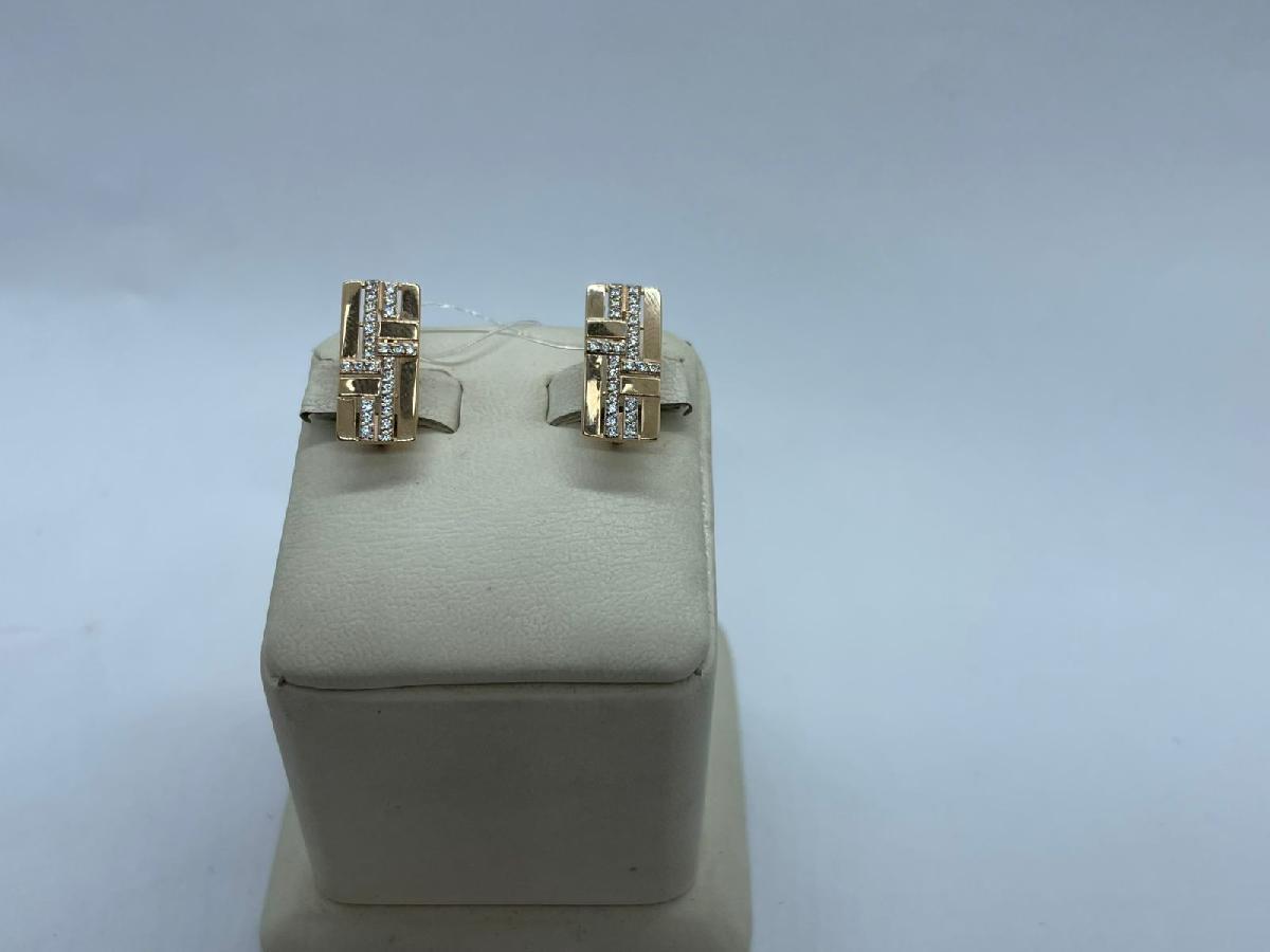 СЕРЬГИ С КАМНЯМИ (Au 585)