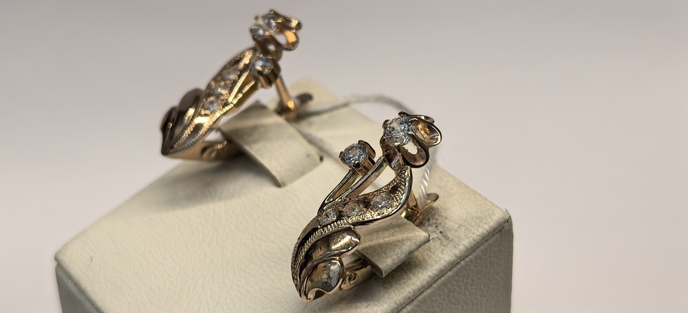 СЕРЬГИ С КАМНЯМИ (Au 585)