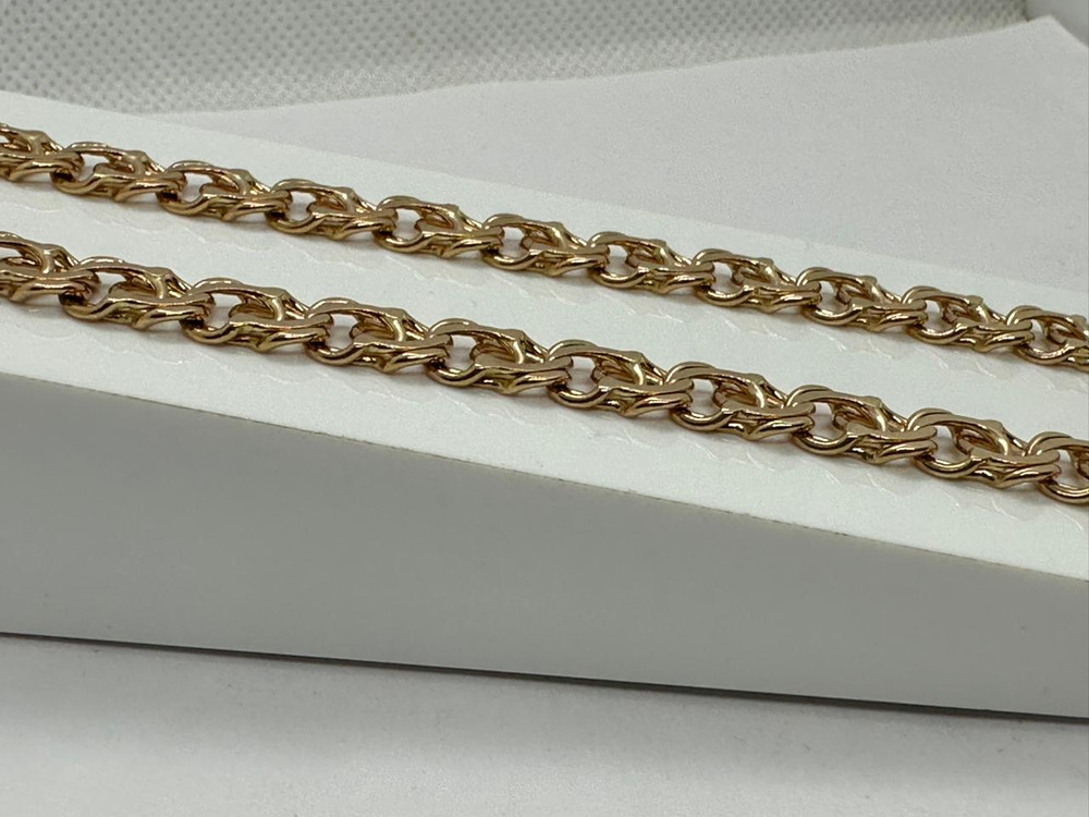 ЦЛБА585 ЦЕПЬ ПОЛНОВЕСНАЯ Бисмарк арабский (Au 585)